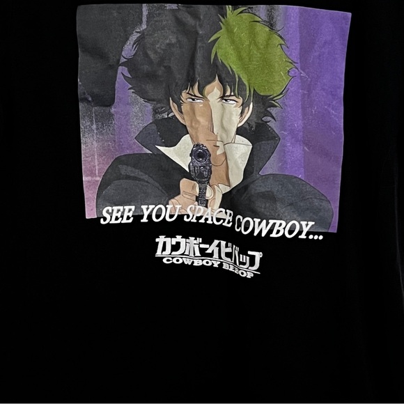 Cowboy Bebop See You Space Cowboy Graphic Mens L Sunrise Anime Manga Tee T Shirt - Picture 2 of 4